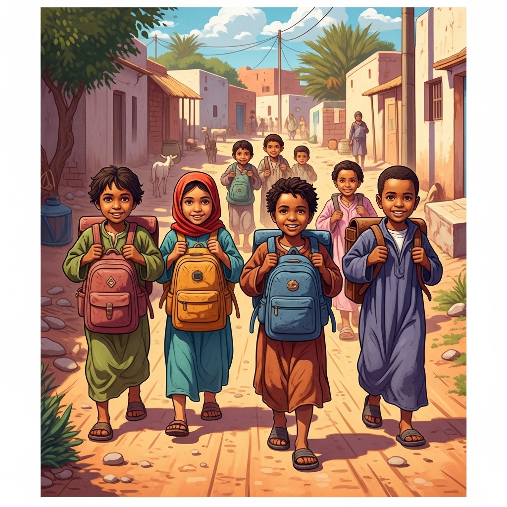 Kinderen naar school